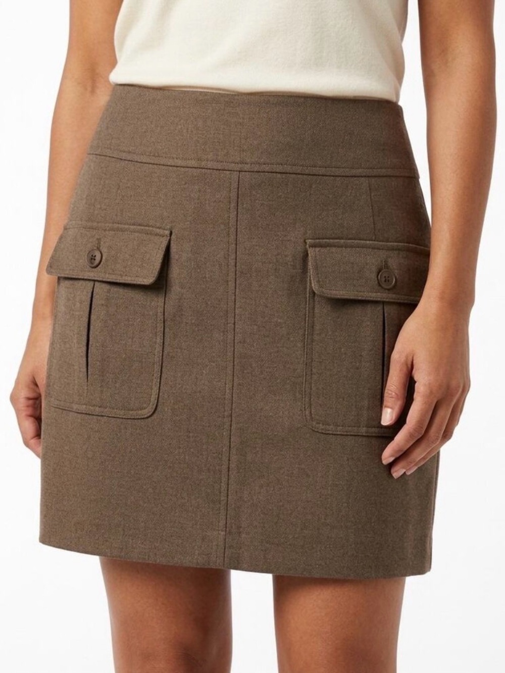 Ann Taylor LOFT utility mini skirt